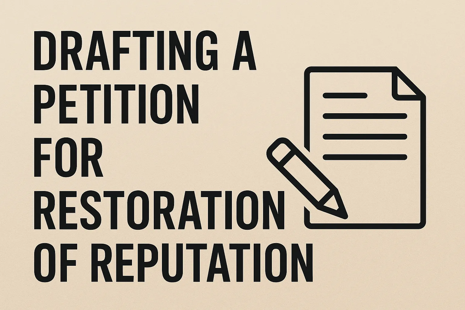 تنظیم لایحه اعاده حیثیت