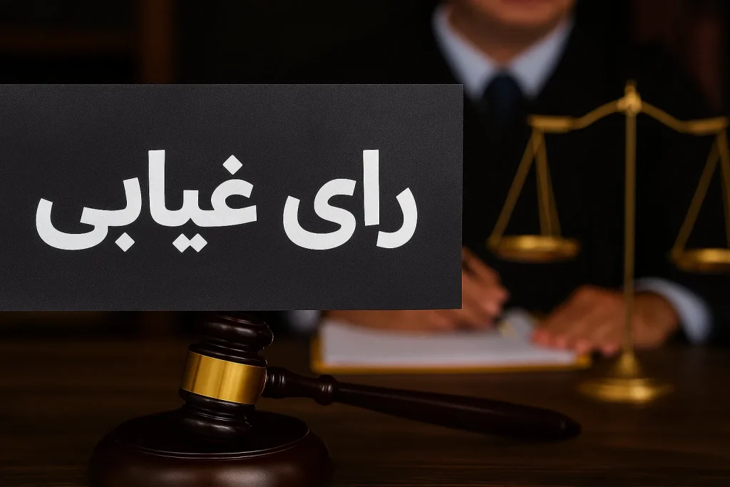 اجرای رای غیابی