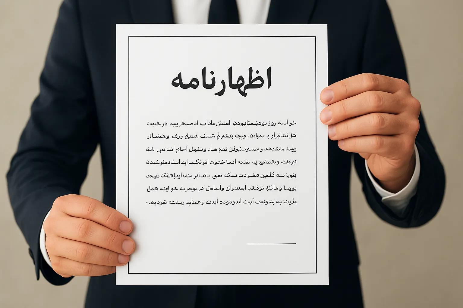 آیا اظهارنامه سند رسمی است