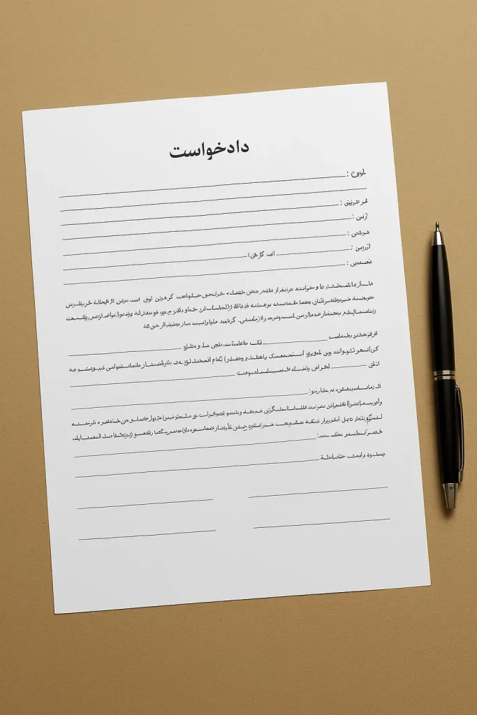 نحوه نگارش دادخواست
