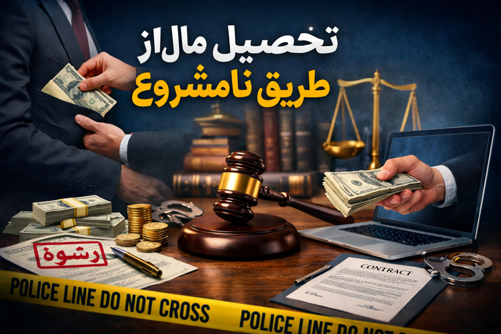 ماده قانونی تحصیل مال از طریق نامشروع چیست ؟