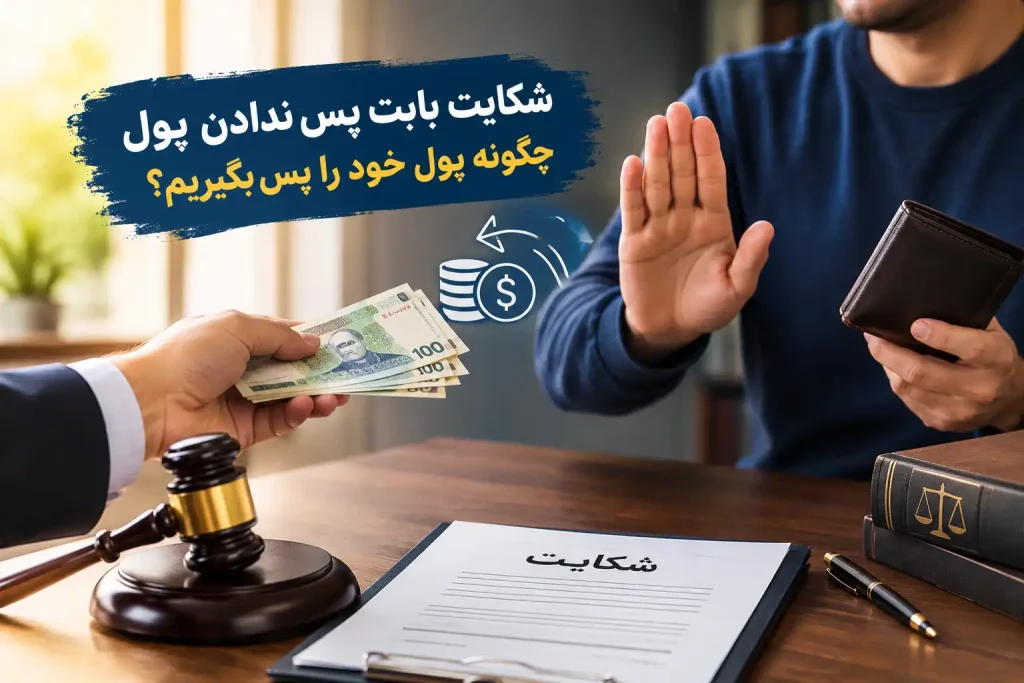 شکایت بابت پس ندادن پول