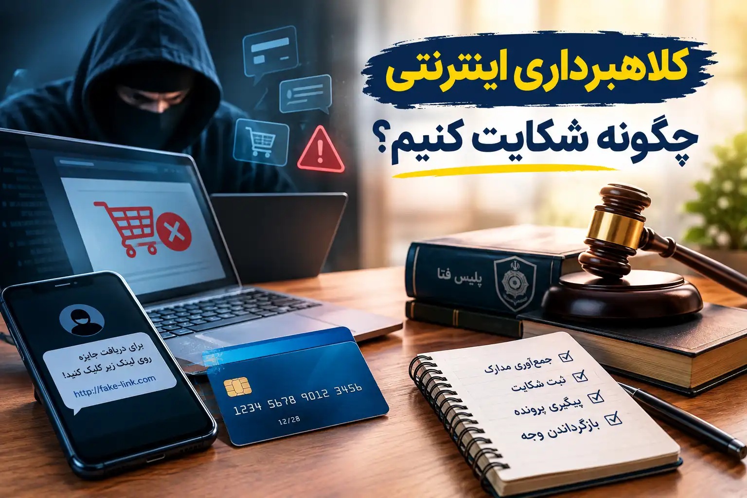 شکایت کلاهبرداری اینترنتی